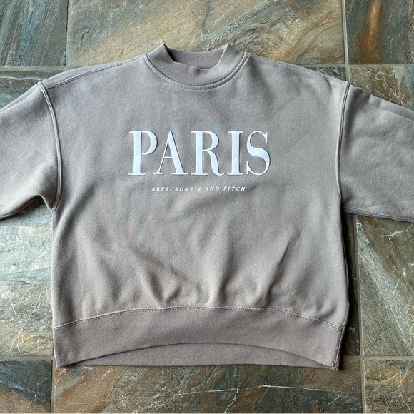 ABERCROMBIE & FITCH Paris Sweatshirt Women’s Size Small - Picture 3 of 7